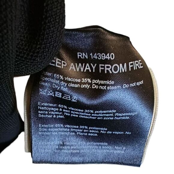 Roland Mouret Superb Black Cocktail Dress Black size Medium Midi Stretch Classy - Picture 6 of 6